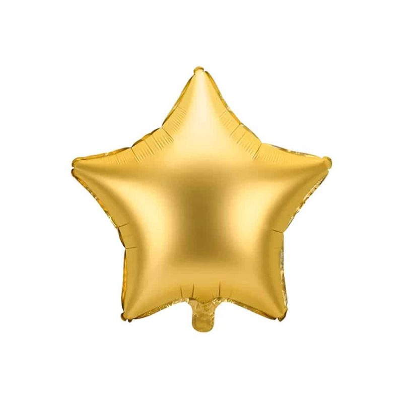 Folie-Ballon-Stjerne-48cm-–-Guld-1